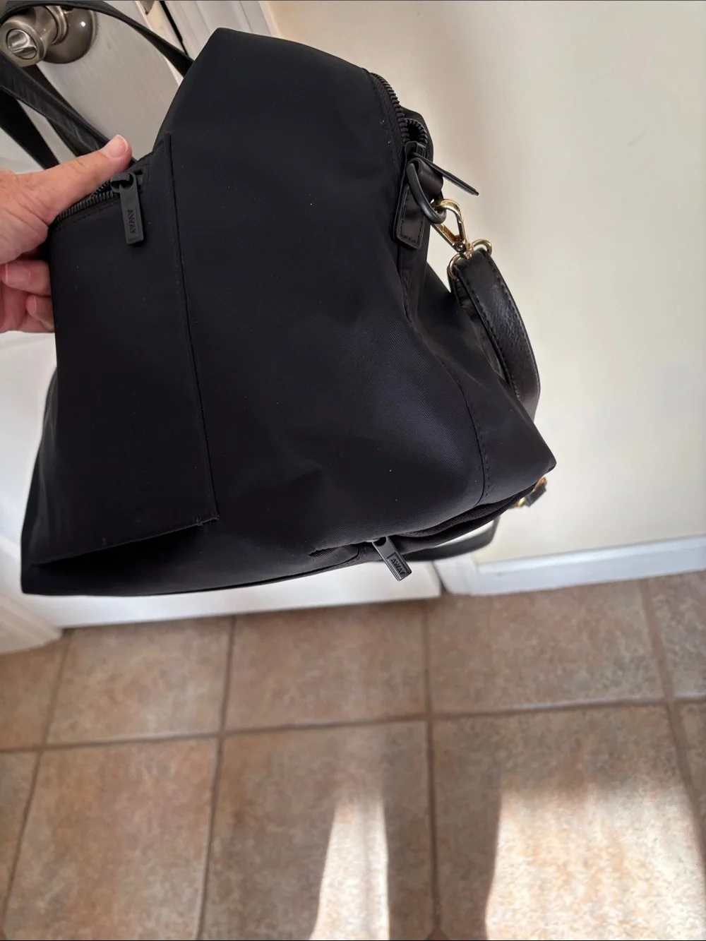Away Black Men's/Ladies Nylon Duffel Travel Weekend Bag
